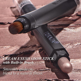 LUXAZA PRO eyeshadow stick set with swatches on skin