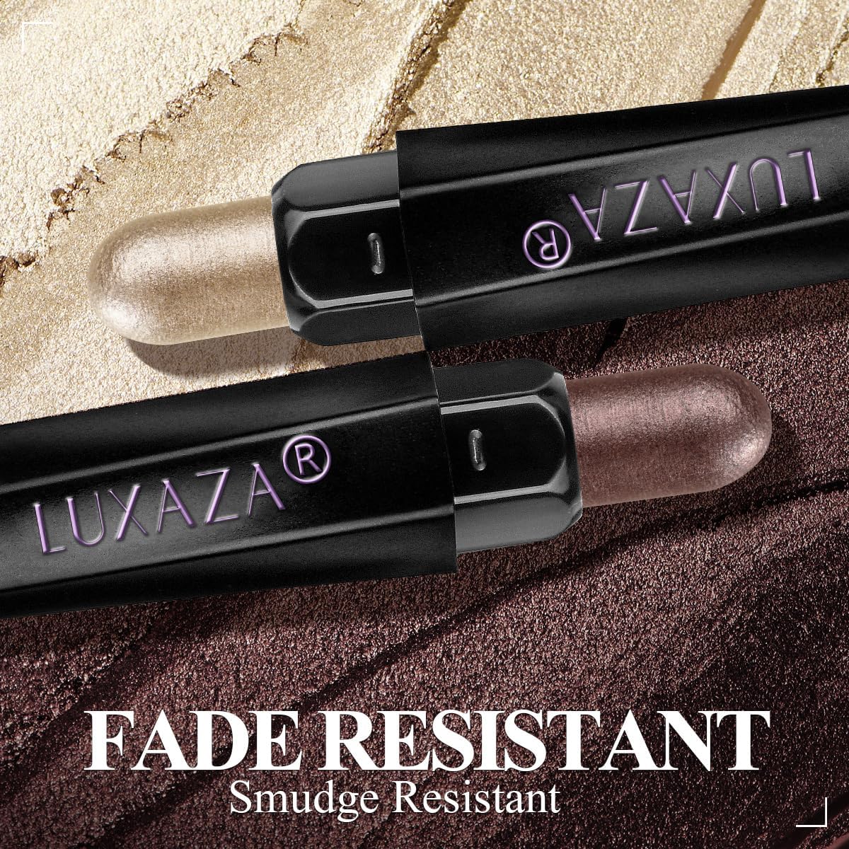 LUXAZA PRO eyeshadow stick showing smooth application