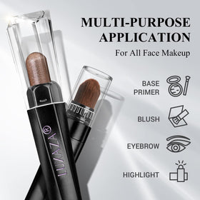 LUXAZA PRO eyeshadow sticks in a makeup bag