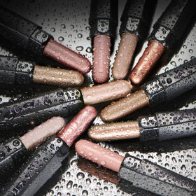 LUXAZA PRO eyeshadow sticks with swatches on skin