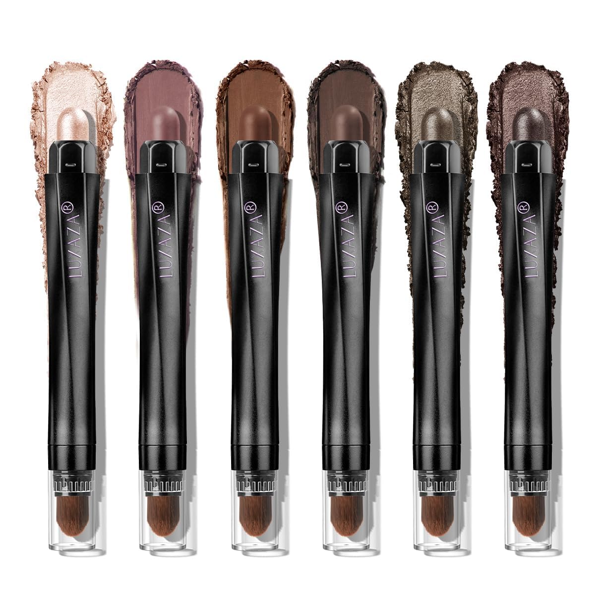 LUXAZA PRO Neutral Eyeshadow Stick Set 6PCS packaging front view