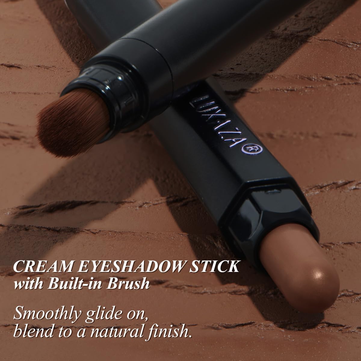 LUXAZA PRO Neutral Eyeshadow Stick with built-in brush feature