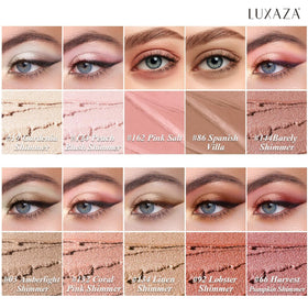 LUXAZA PRO Orange Eyeshadow Stick Set with various shades displayed