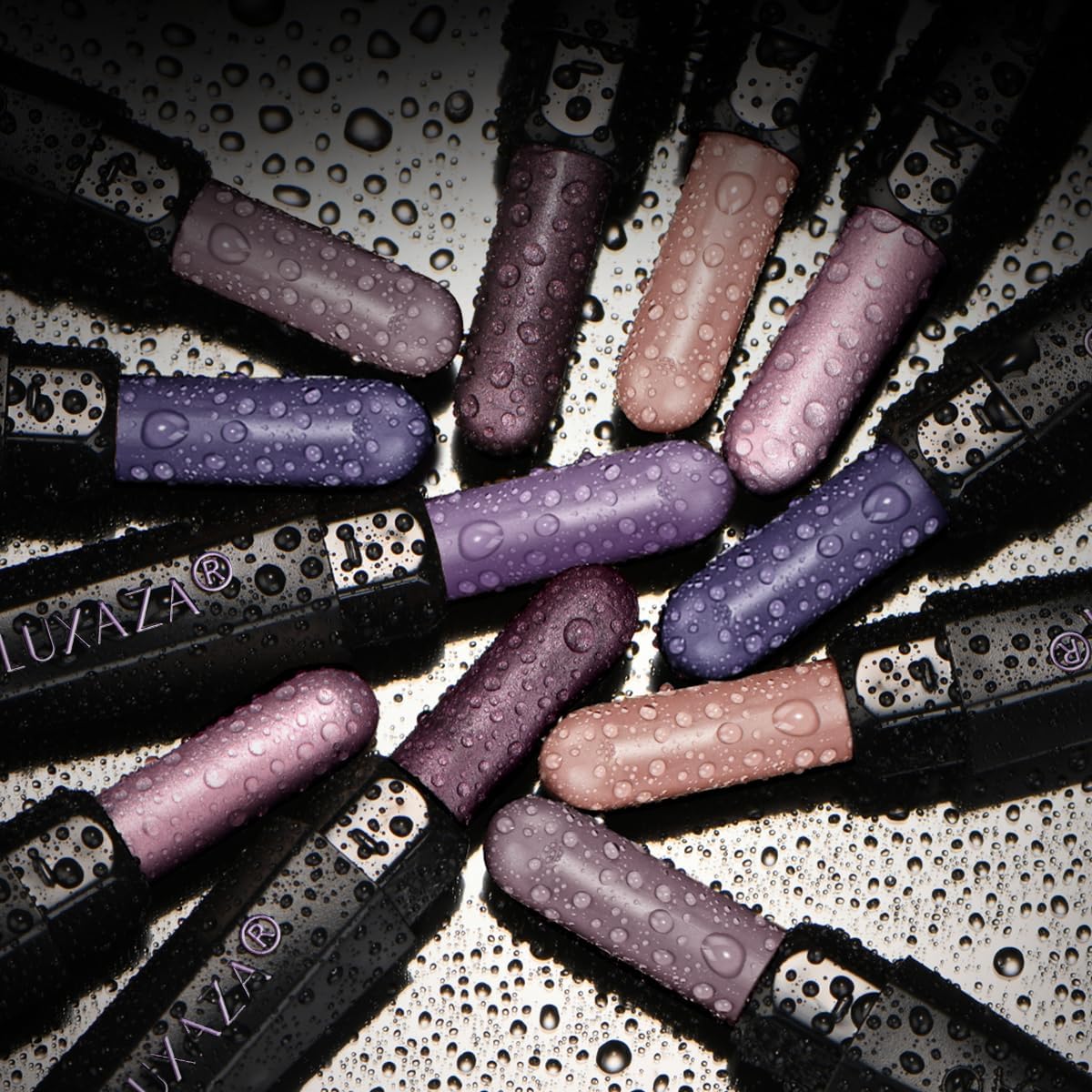 LUXAZA PRO Purple Eyeshadow Stick in use during makeup application