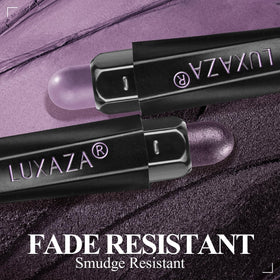 LUXAZA PRO Purple Eyeshadow Stick swatches on skin