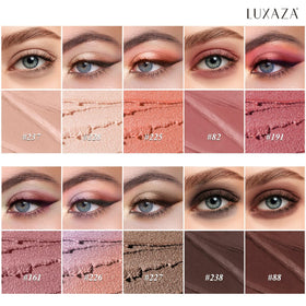 LUXAZA PRO Red Eyeshadow Stick Set 10PCS individual sticks display