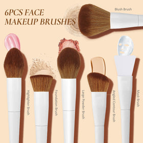 LUXBRU makeup brushes including foundation and contour brushes
