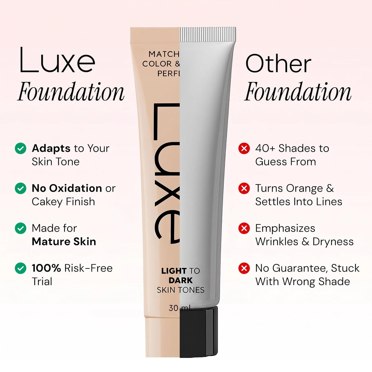 Luxe Color Changing Foundation Light with applicator