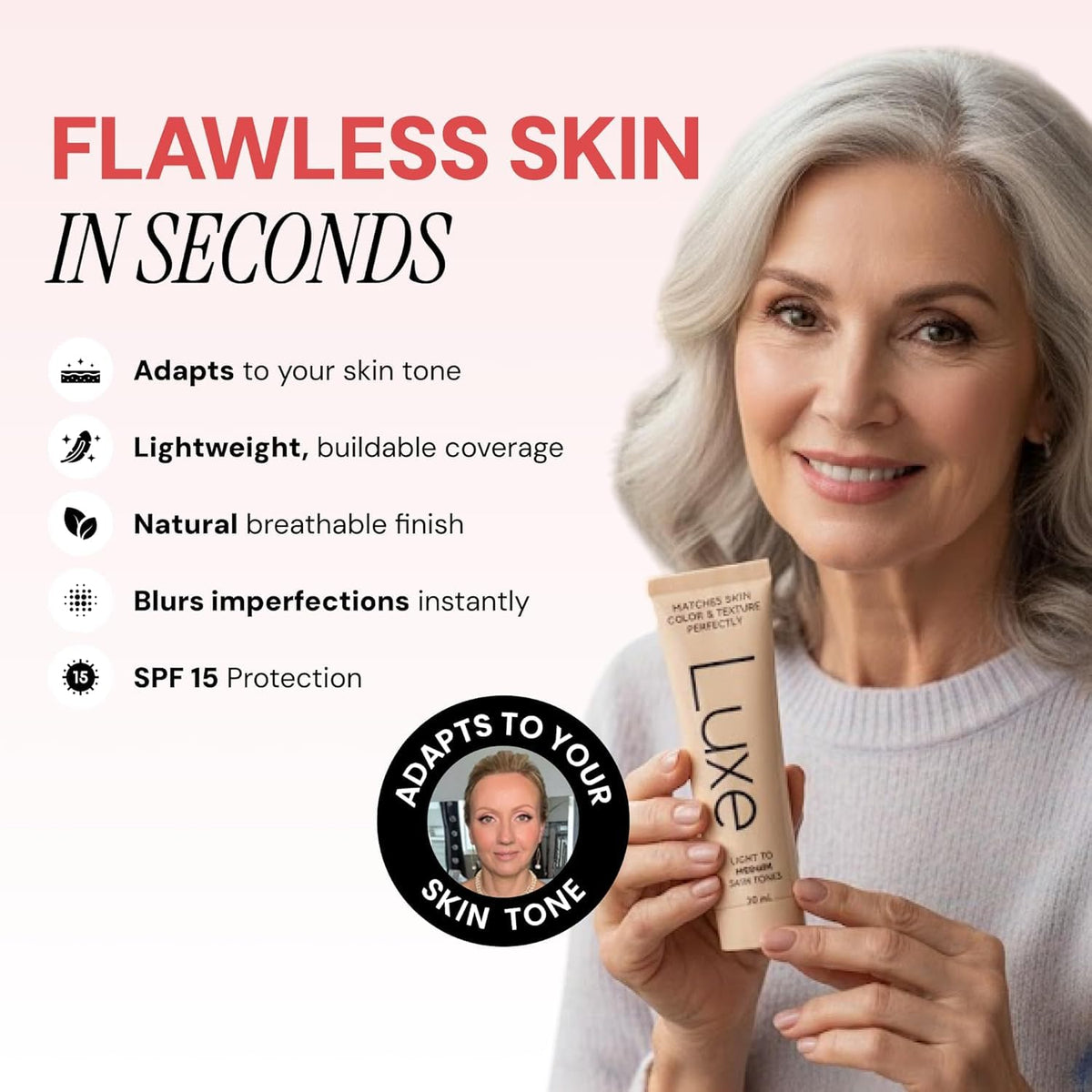 Luxe Color Changing Foundation with applicator
