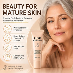 LUXE FOUNDATION Color Changing Foundation swatch on skin