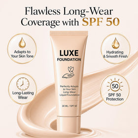 LUXE FOUNDATION Color Changing Foundation texture close-up