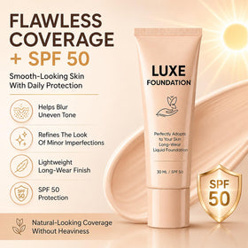 LUXE FOUNDATION Color Changing Foundation with hyaluronic acid ingredients