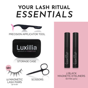 Luxillia magnetic eyeliner and applicator included in kit