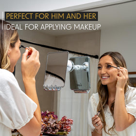 Luxo Shower Mirror with removable razor holder