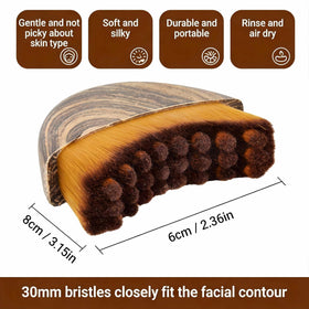 Lymphatic Contour Face Brush with skincare products