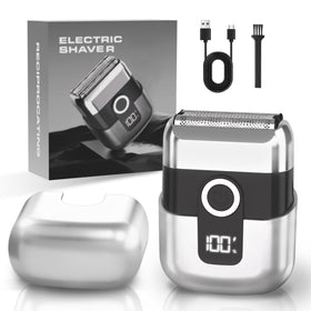 LYRSLF Mini Electric Razor front view with USB-C charging port