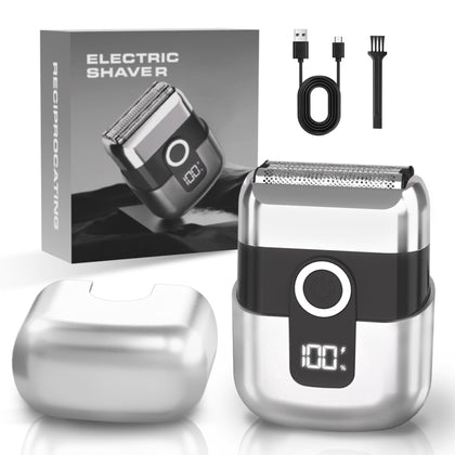 LYRSLF Mini Electric Razor front view with USB-C charging port
