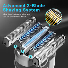 LYRSLF Mini Electric Razor with detachable magnetic head for easy cleaning
