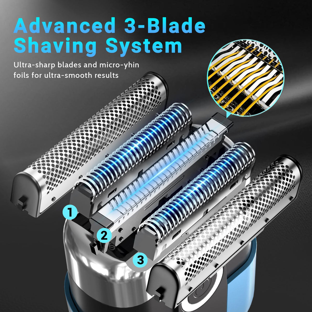 LYRSLF Mini Electric Razor with magnetic dustproof cap