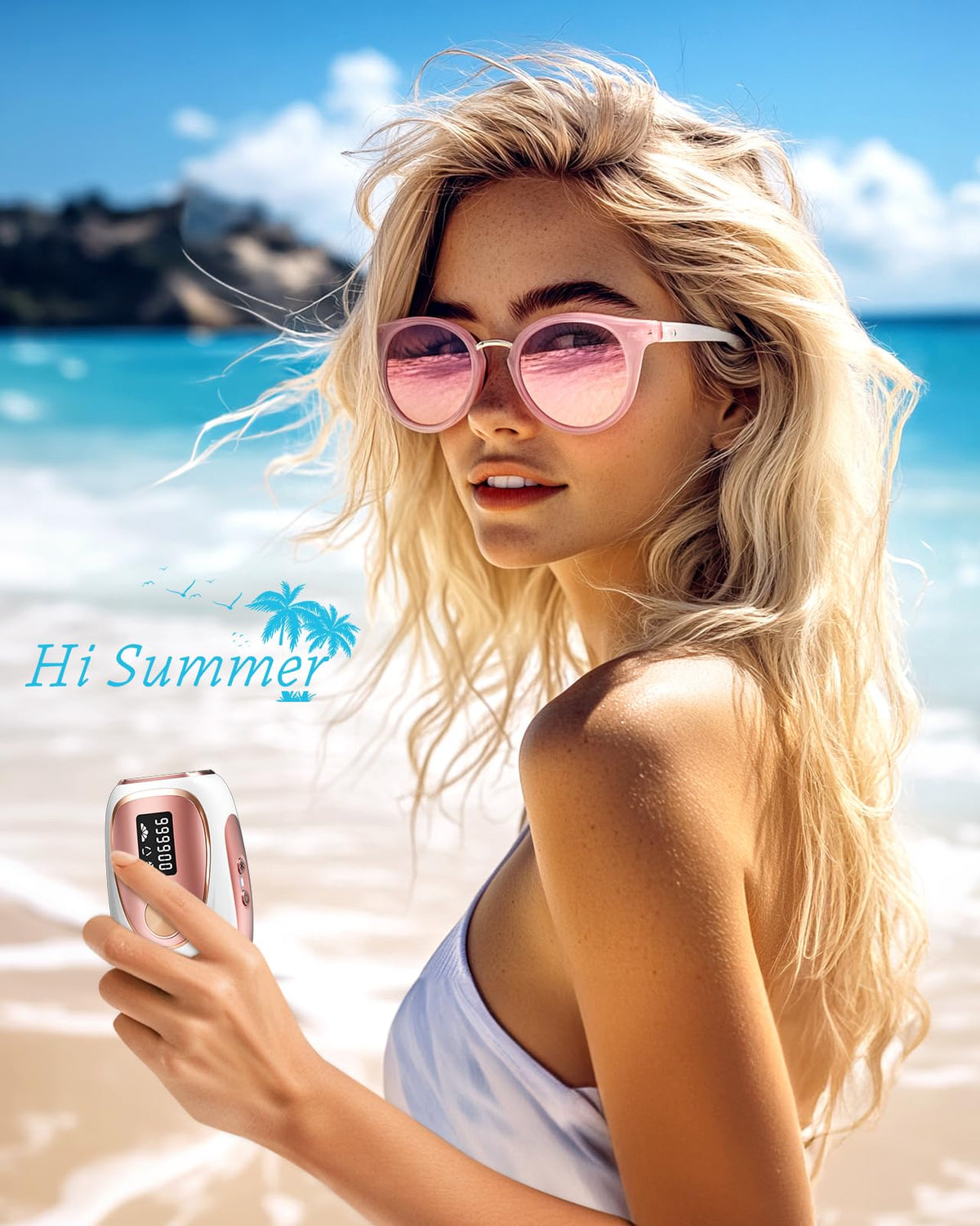LYSMOSKI IPL Hair Removal Device lifestyle scene