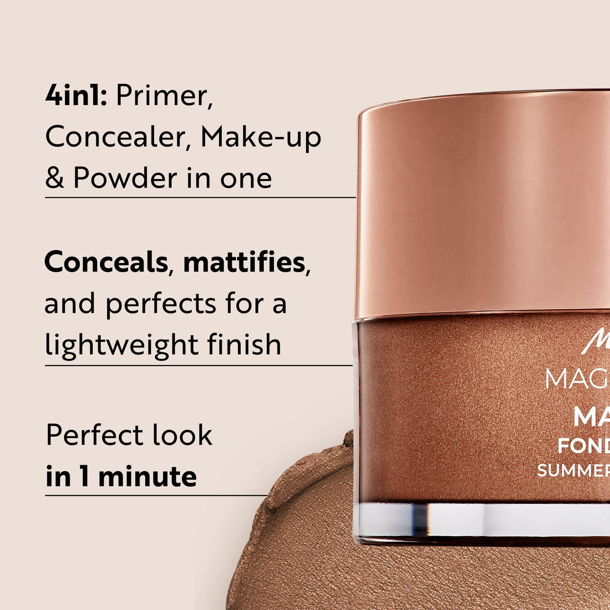 M. Asam Magic Finish Summer Teint Make-up Mousse texture close-up