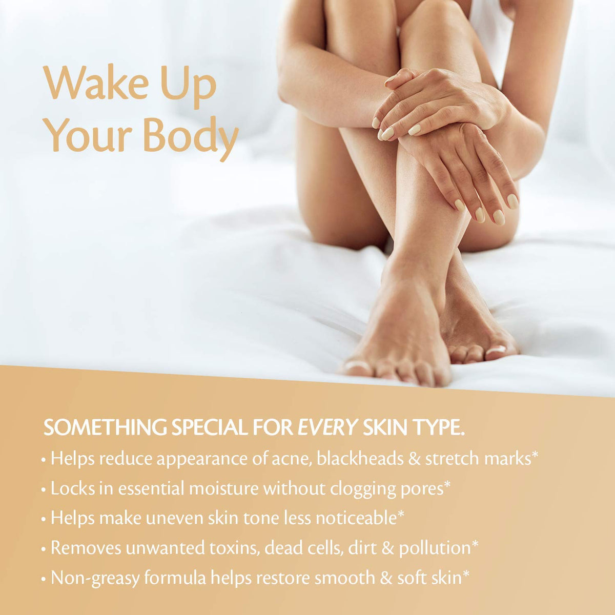 M3 Naturals Arabica Coffee Body Scrub application on skin