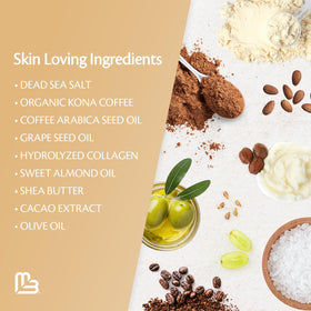 M3 Naturals Arabica Coffee Body Scrub texture close-up