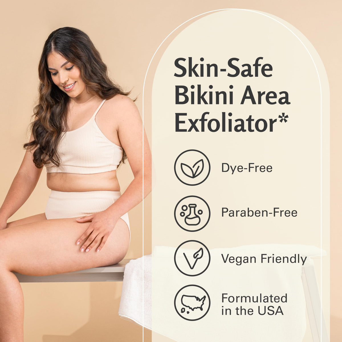 M3 Naturals Brazilian Body Scrub application on skin
