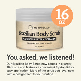 M3 Naturals Brazilian Body Scrub with Cupuacu Butter