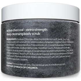 M3 Naturals Exfoliating Charcoal Scrub packaging