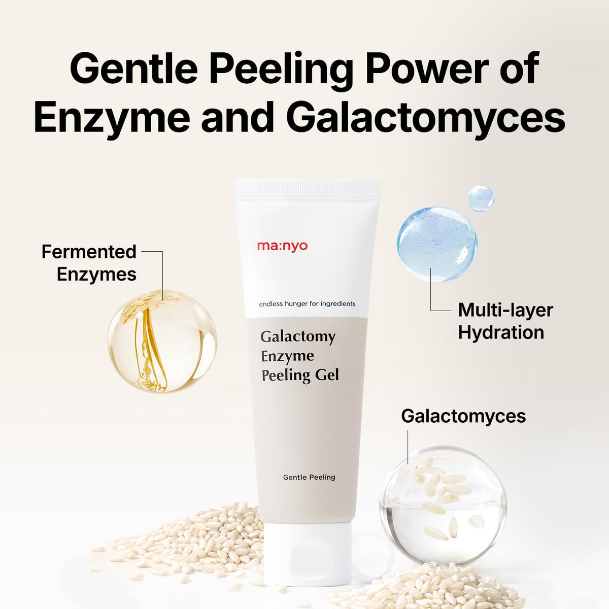 ma:nyo Galactomy Enzyme Peeling Gel packaging back view
