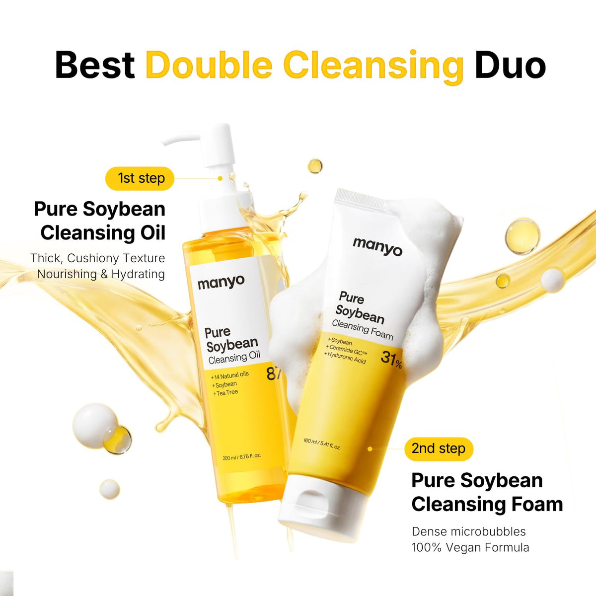 ma:nyo Pure Cleansing Oil 200ml with natural ingredients