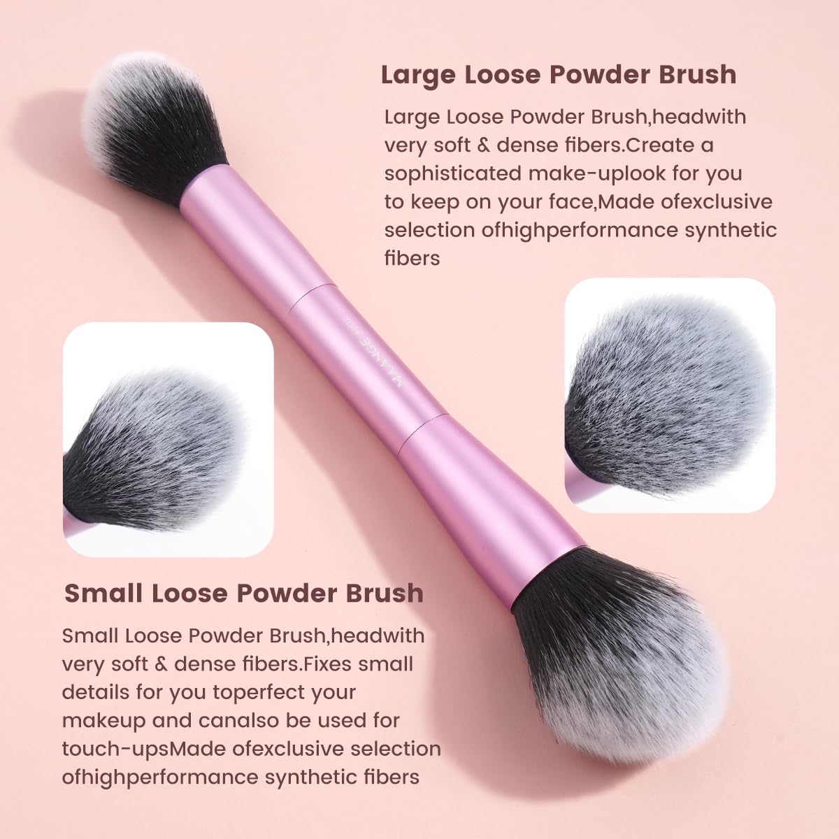 MAANGE 20 Pcs Makeup Brush Set arranged on a vanity