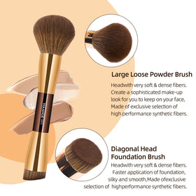 MAANGE eye makeup brushes arranged neatly