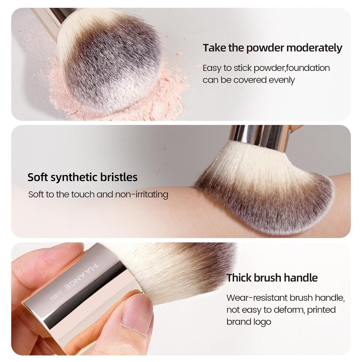 MAANGE foundation brushes displayed in gift box