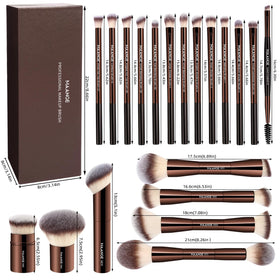 MAANGE professional makeup brushes arranged