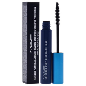 MAC Extended Play Gigablack Lash Mascara side view showing product details