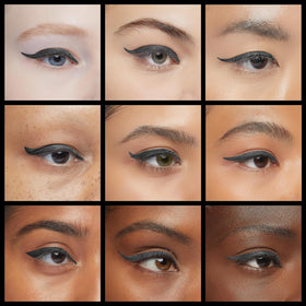 MAC Fluidline Eye Liner Gel Blacktrack swatch on skin