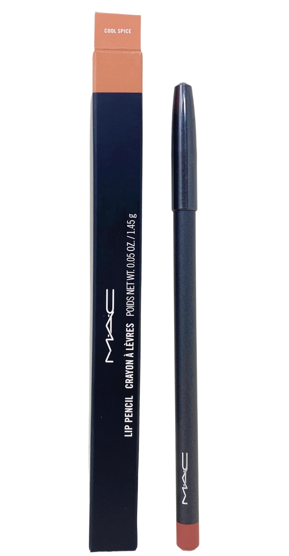 MAC Lip Pencil Cool Spice deep brown mauve front view