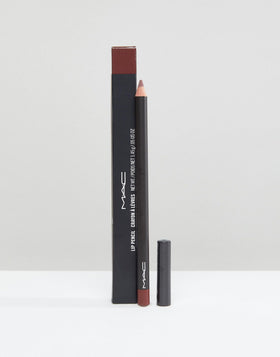 MAC Lip Pencil Mahogany swatch on skin