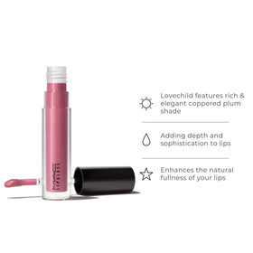 MAC Lipglass LOVECHILD full size product with applicator