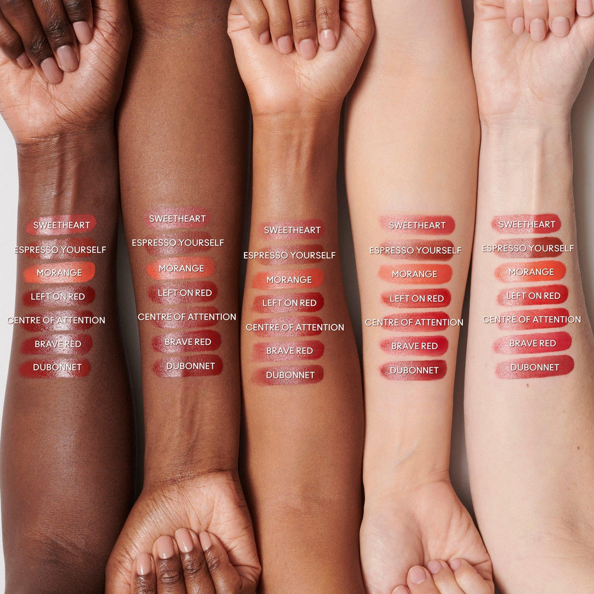 MAC M·A·C Sleek Satin Lipstick displayed with makeup accessories