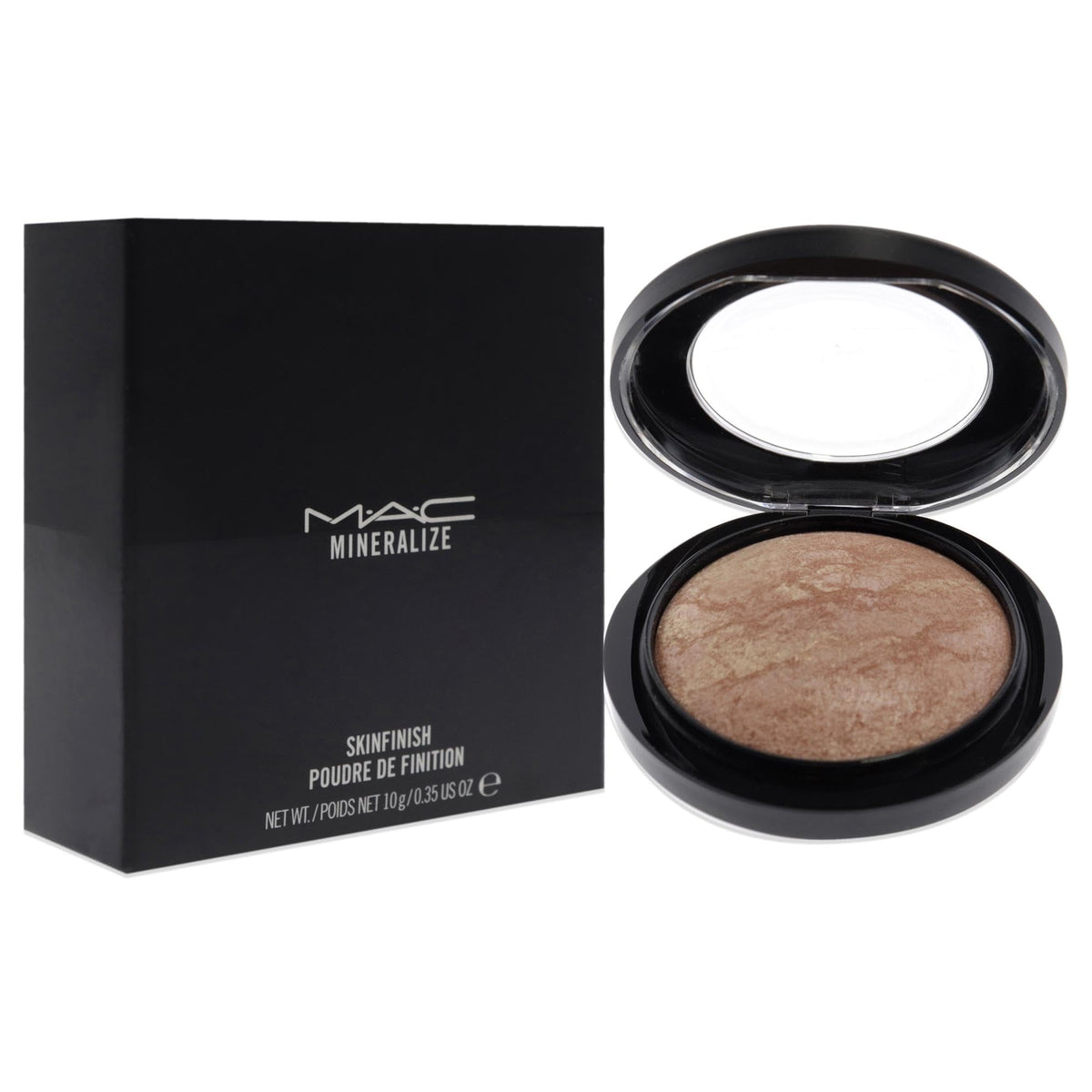 MAC Mineralize Skinfinish Powder Soft and Gentle applied on model's cheekbones