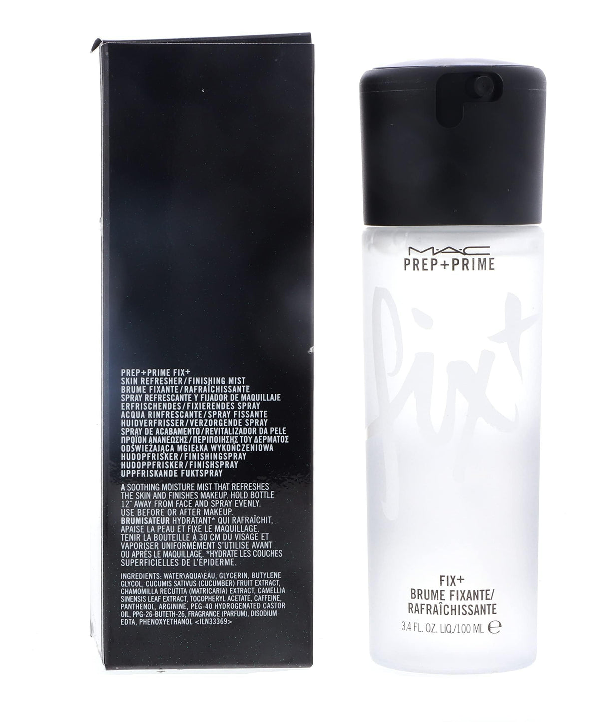MAC Prep + Fix+ Finishing Mist 100ml product dimensions