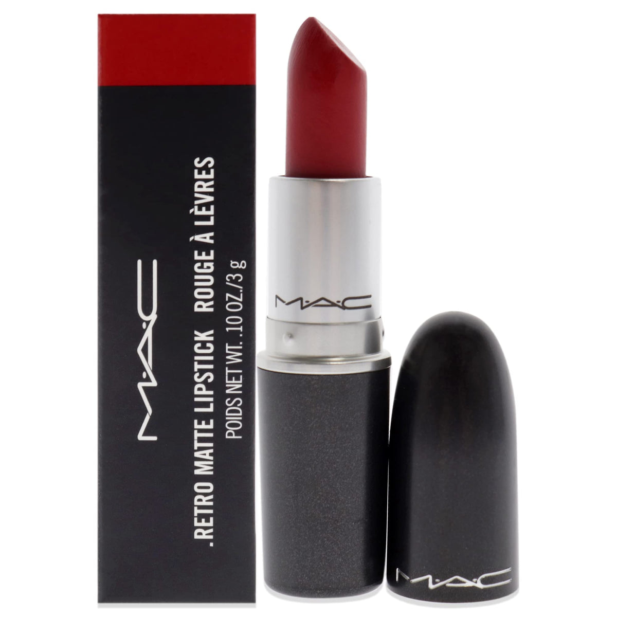 MAC Retro Matte Lipstick Ruby Woo front view