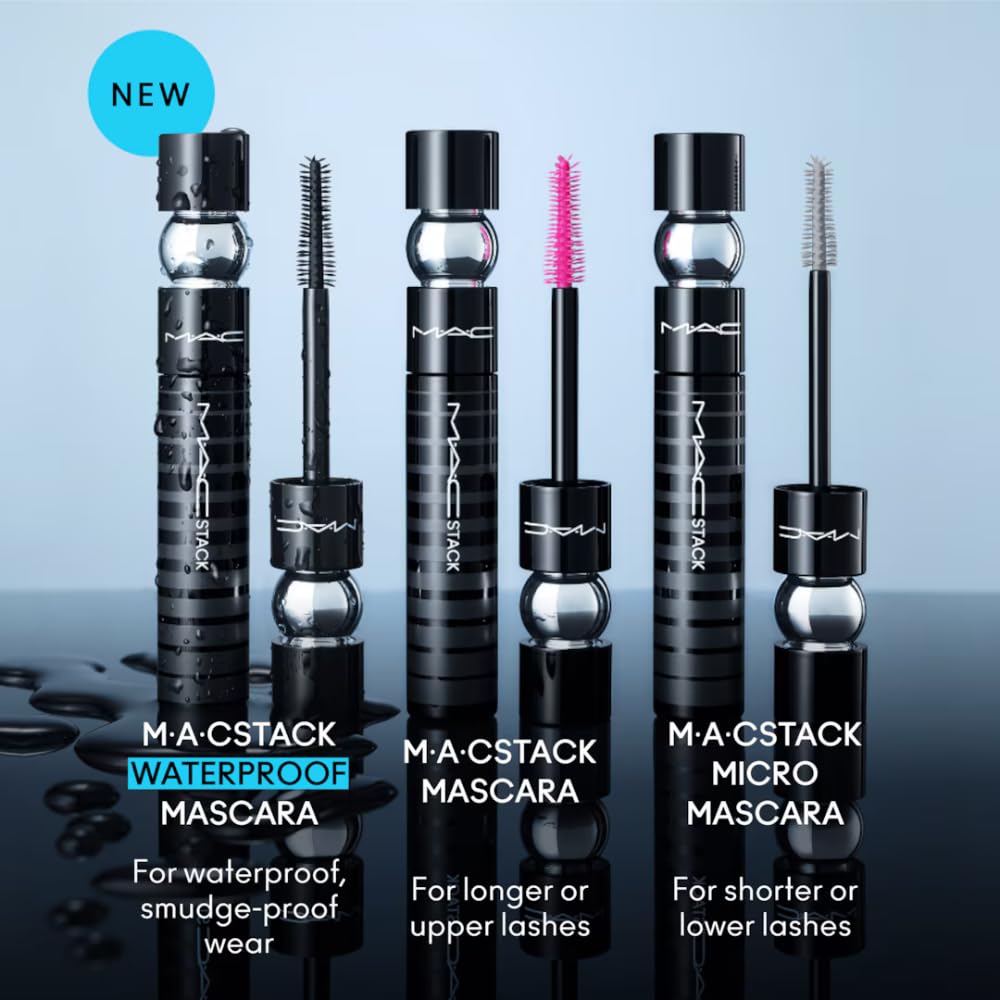 MAC Stack Superstack Mega Brush Waterproof Mascara on vanity