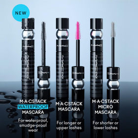 MAC Stack Superstack Mega Brush Waterproof Mascara on vanity