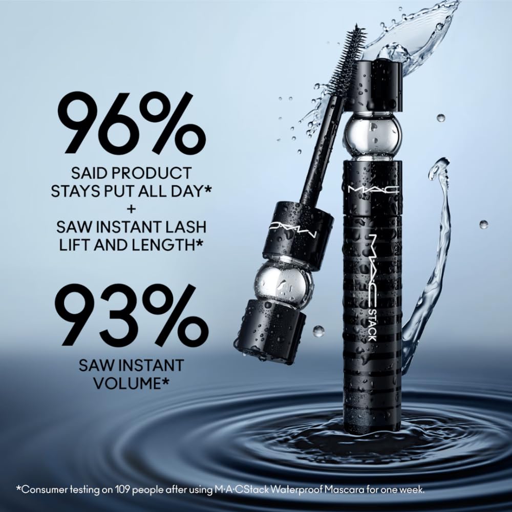 MAC Stack Superstack Mega Brush Waterproof Mascara with brush detail