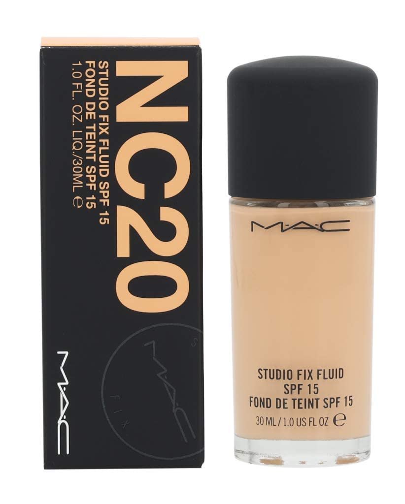 MAC Studio Fix Fluid Foundation NC20 packaging details