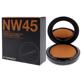 MAC Studio Fix Powder Plus Foundation NW45 with applicator